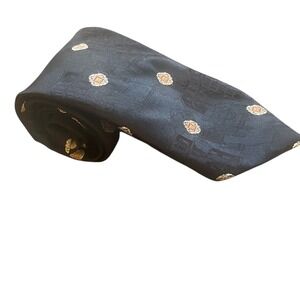 Wemlon by Wembley Necktie Mens Black Patterned Vintage‎ Career Formal